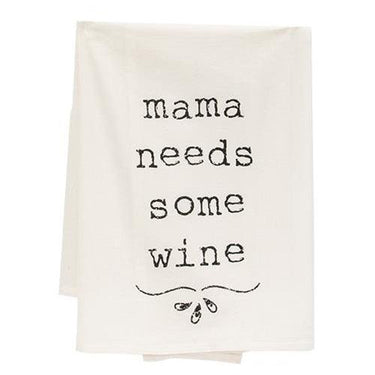 Mama Needs Some Wine Dish Towel - The Fox Decor